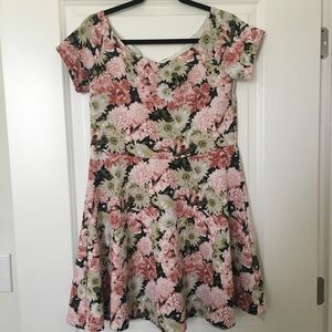 Forever21 Floral Skater Dress